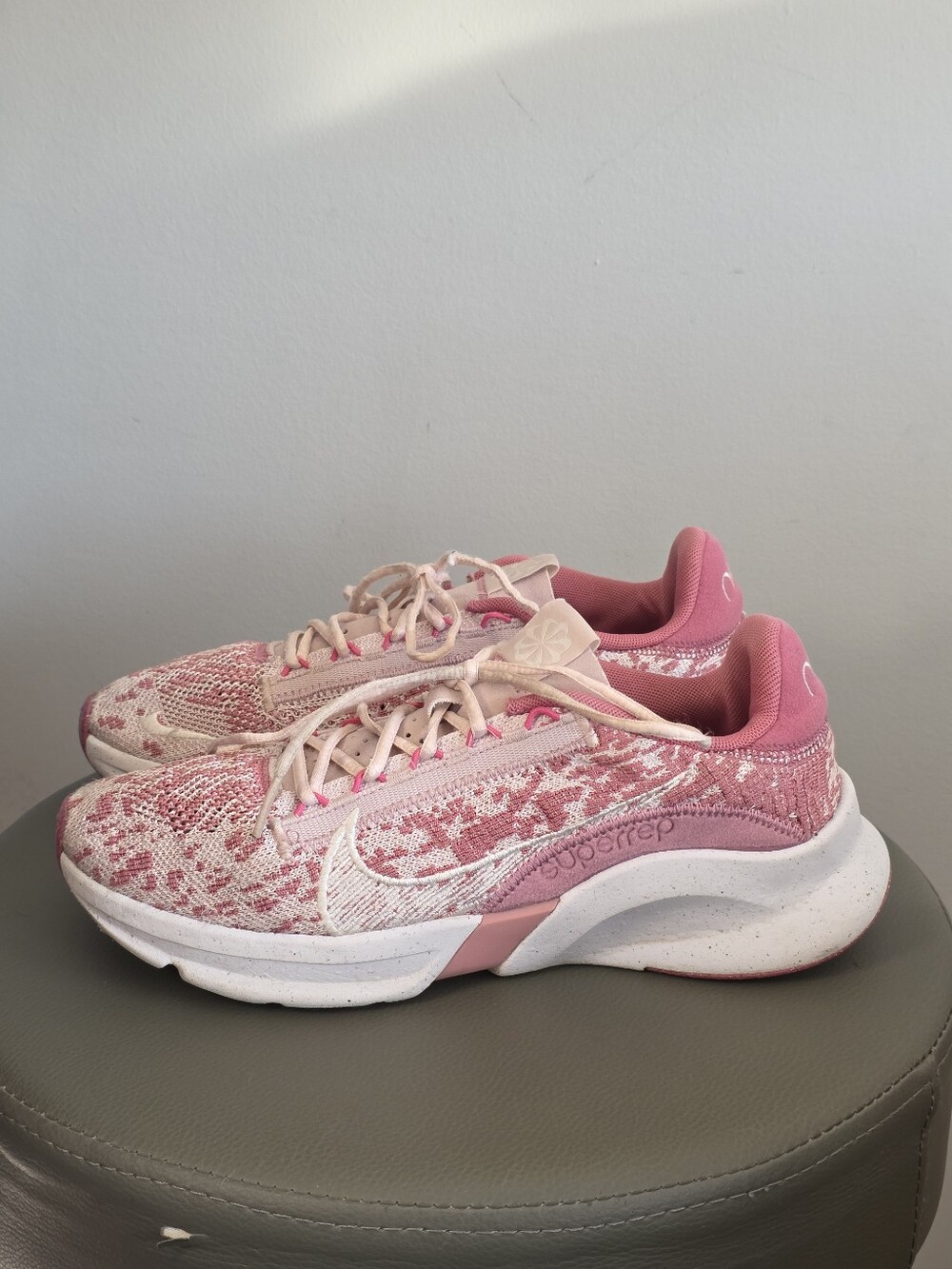 Nike SuperRep Go 3 Next Nature Move To Zero Pink Knit Training Running Shoes
